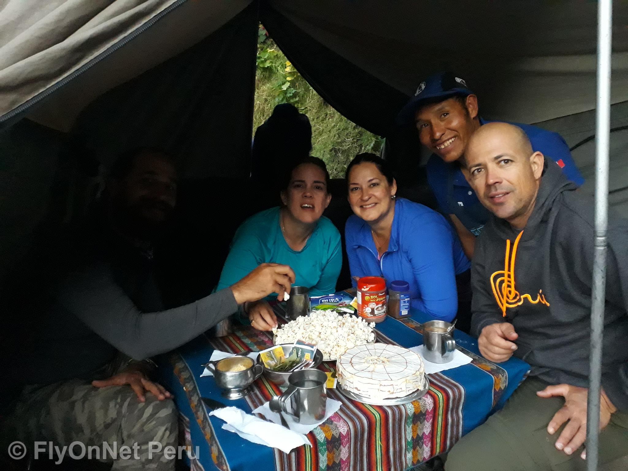 Álbum de fotos: Café da manhã durante a caminhada
